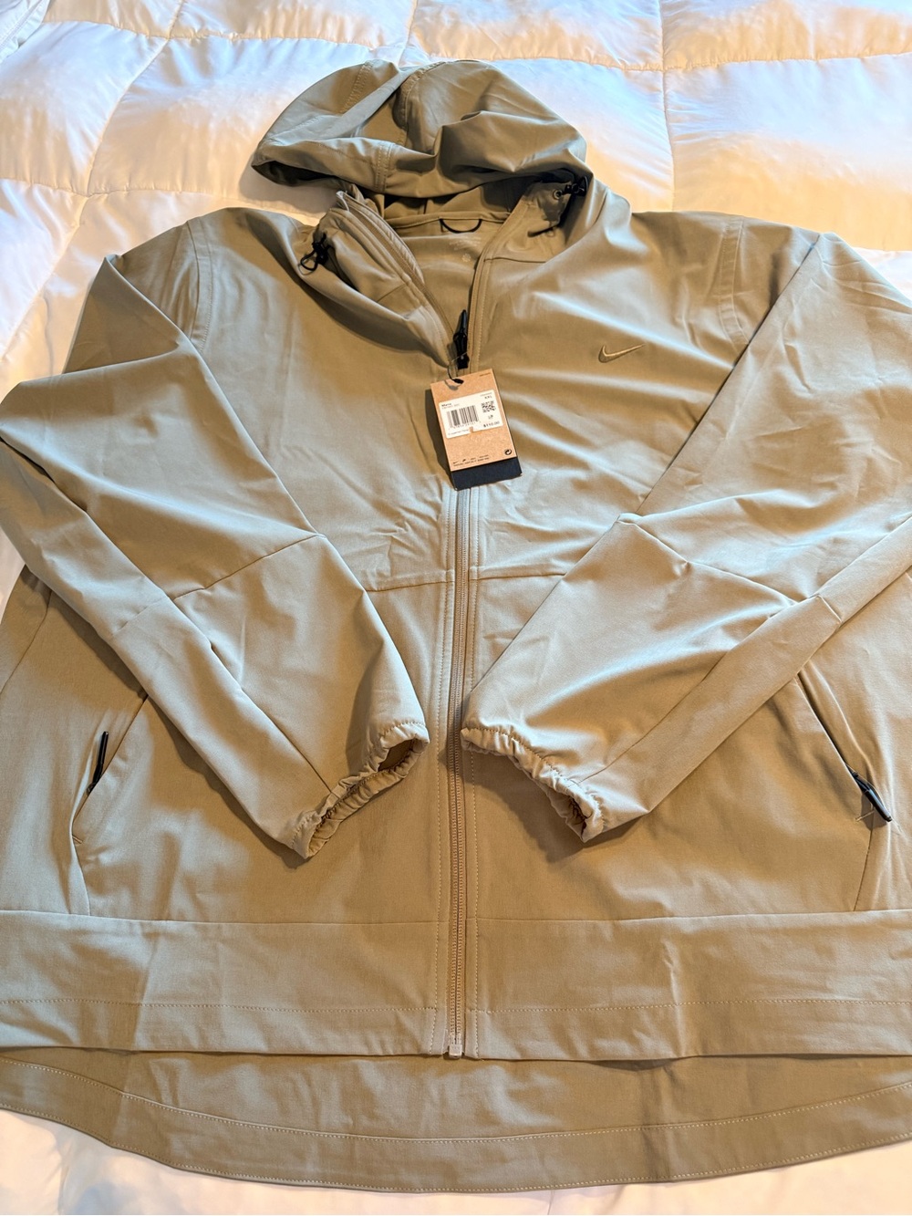 Nike Men's Hooded Training Jacket in Olive Green